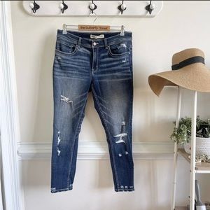 womenz BKE payton mid rise ankle skinny jeans 31